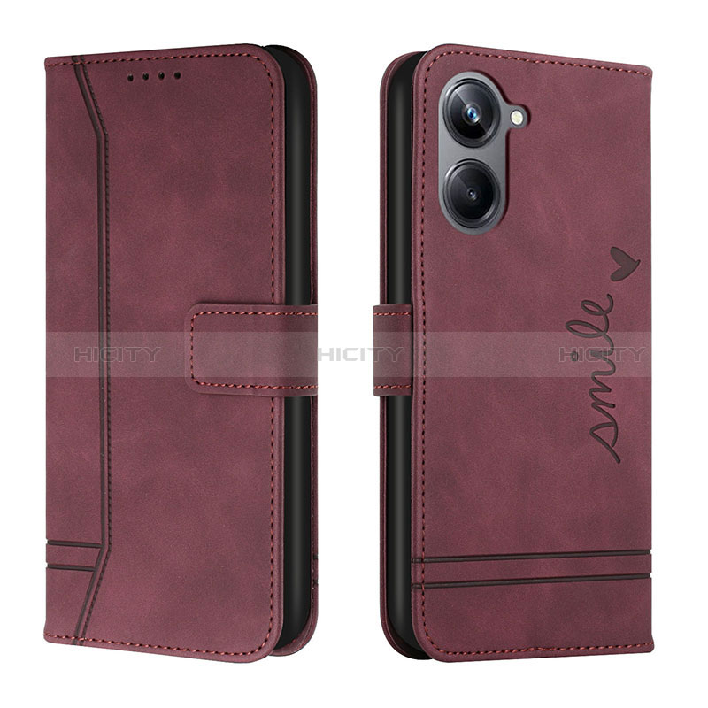 Funda de Cuero Cartera con Soporte Carcasa H01X para Realme 10 Pro 5G