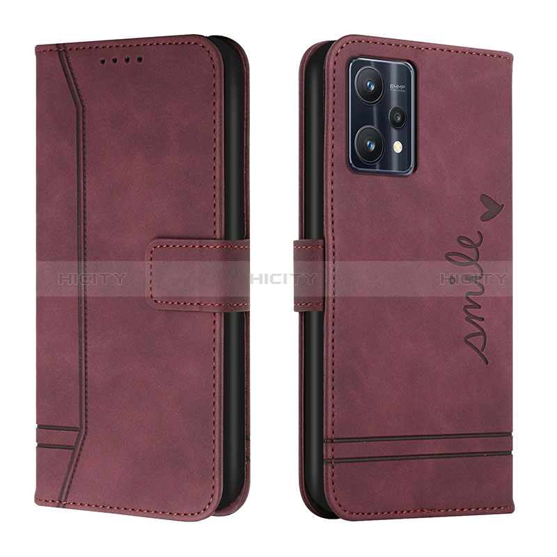 Funda de Cuero Cartera con Soporte Carcasa H01X para Realme 9 4G