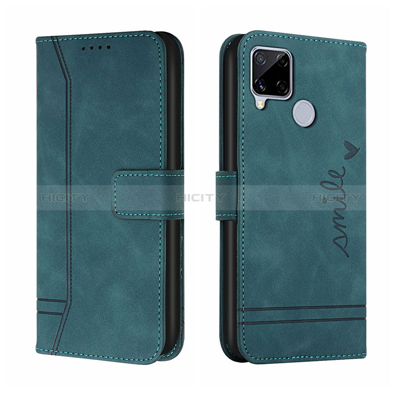 Funda de Cuero Cartera con Soporte Carcasa H01X para Realme C25