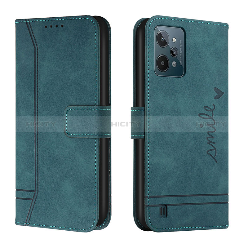 Funda de Cuero Cartera con Soporte Carcasa H01X para Realme C31