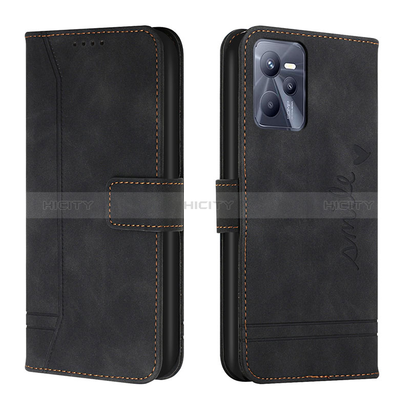 Funda de Cuero Cartera con Soporte Carcasa H01X para Realme C35