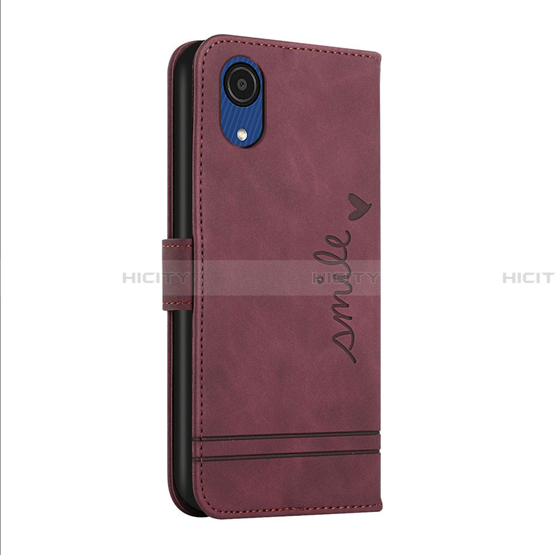 Funda de Cuero Cartera con Soporte Carcasa H01X para Samsung Galaxy A03 Core