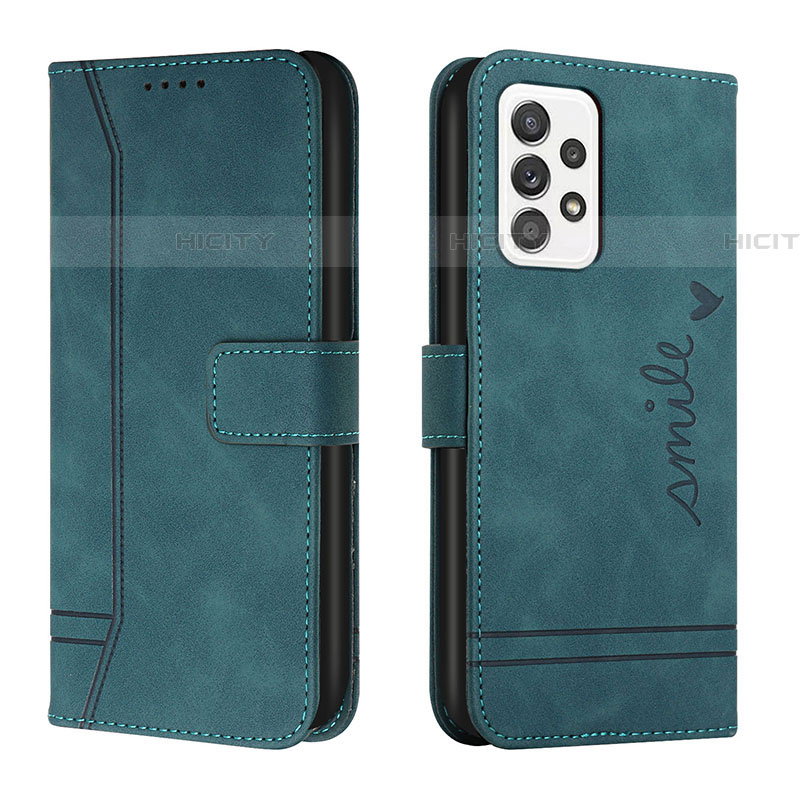 Funda de Cuero Cartera con Soporte Carcasa H01X para Samsung Galaxy A53 5G Verde