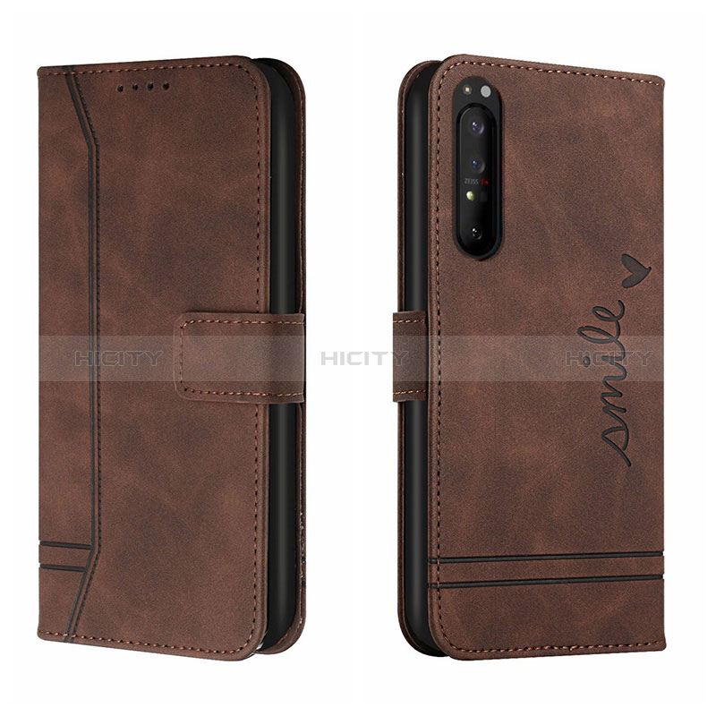 Funda de Cuero Cartera con Soporte Carcasa H01X para Sony Xperia 1 III