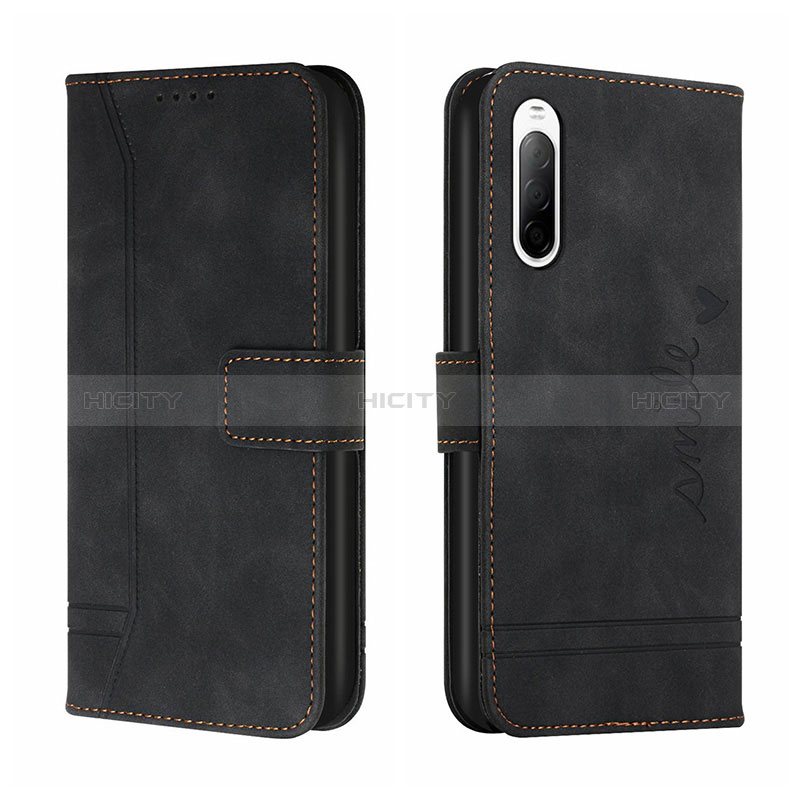 Funda de Cuero Cartera con Soporte Carcasa H01X para Sony Xperia 10 III