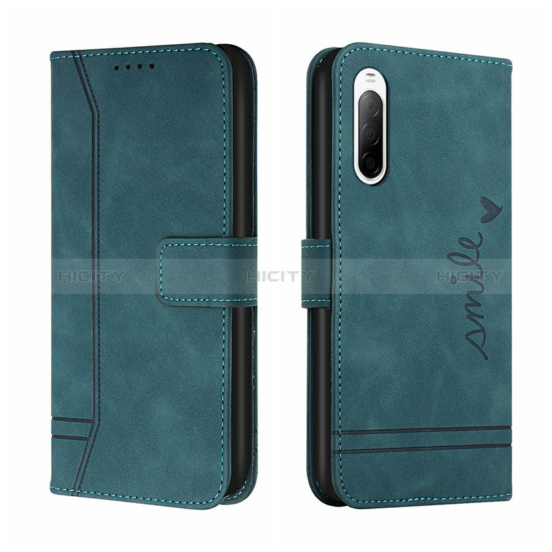 Funda de Cuero Cartera con Soporte Carcasa H01X para Sony Xperia 10 III SOG04