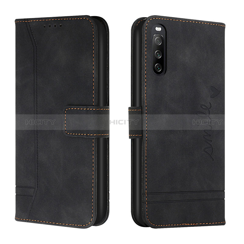 Funda de Cuero Cartera con Soporte Carcasa H01X para Sony Xperia 10 IV