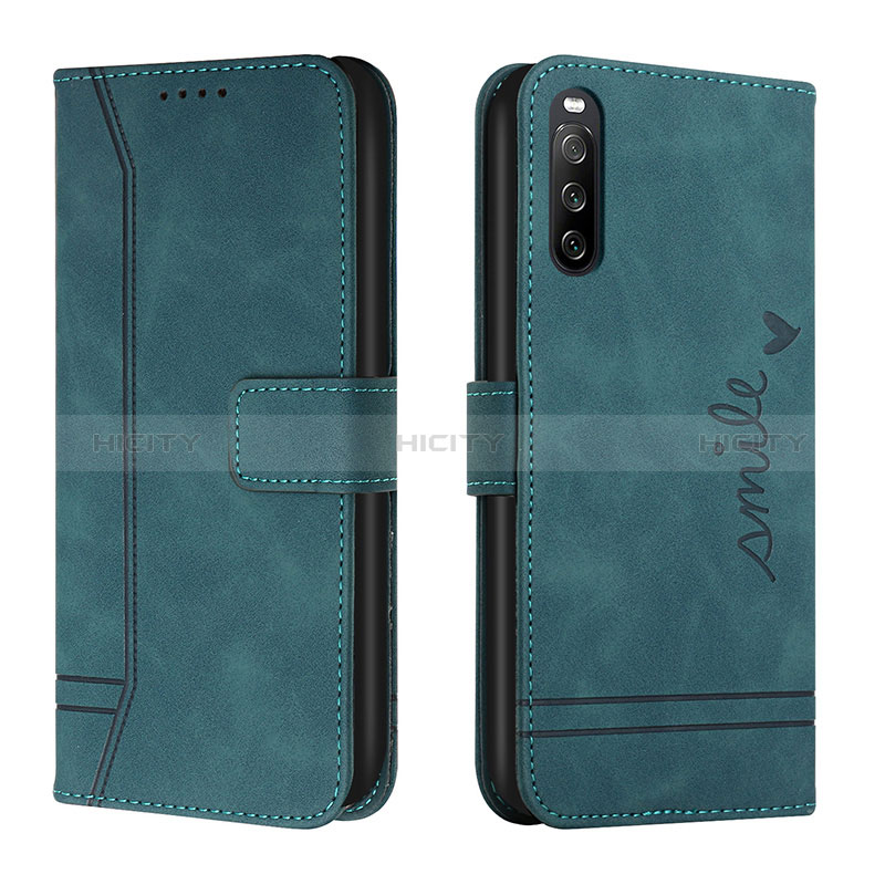 Funda de Cuero Cartera con Soporte Carcasa H01X para Sony Xperia 10 IV