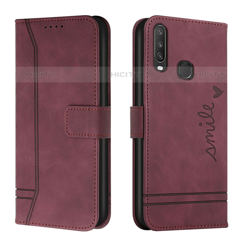 Funda de Cuero Cartera con Soporte Carcasa H01X para Vivo Y11