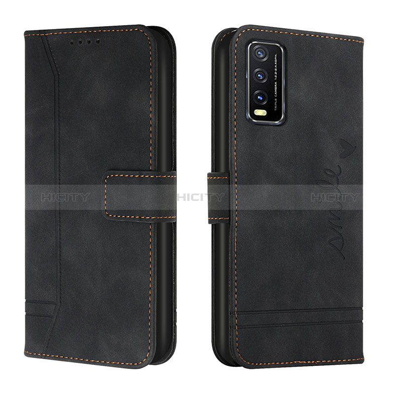 Funda de Cuero Cartera con Soporte Carcasa H01X para Vivo Y12s (2021)