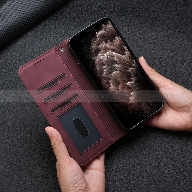 Funda de Cuero Cartera con Soporte Carcasa H01X para Vivo Y12s (2021)