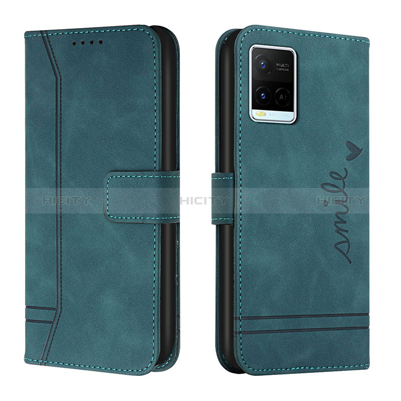 Funda de Cuero Cartera con Soporte Carcasa H01X para Vivo Y21