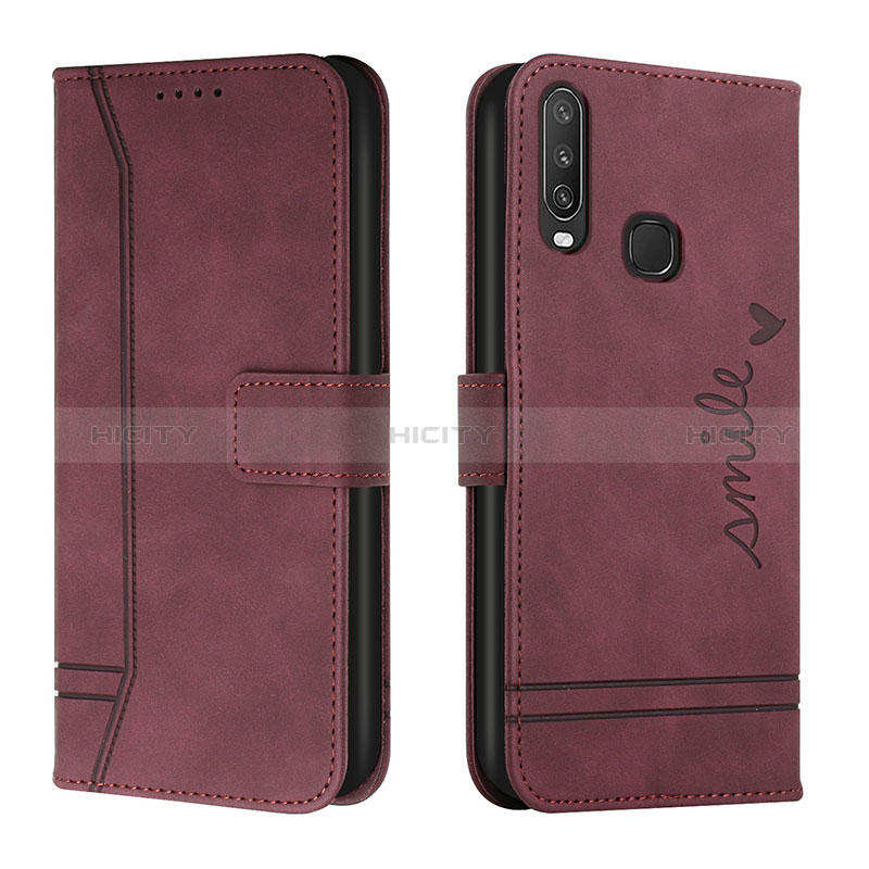 Funda de Cuero Cartera con Soporte Carcasa H01X para Vivo Y3s