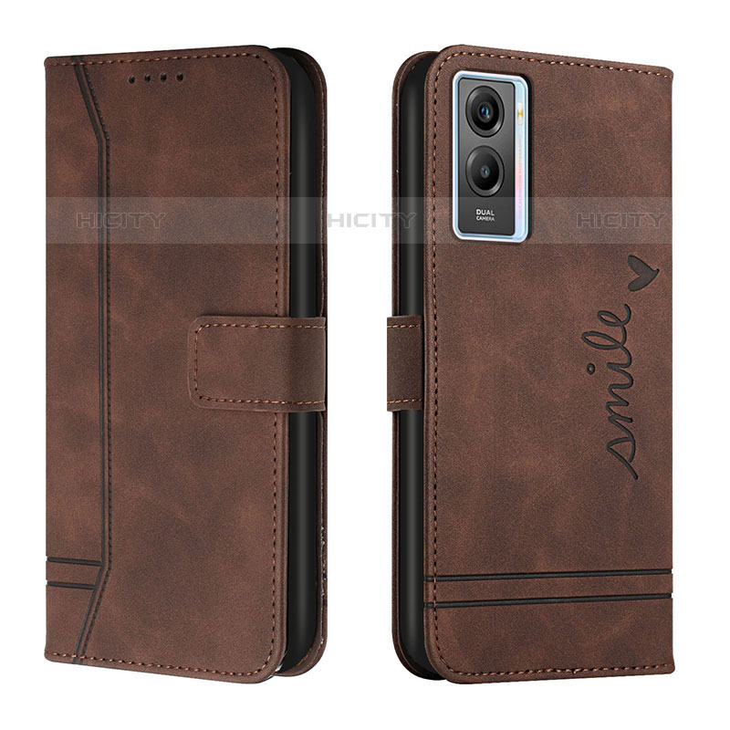 Funda de Cuero Cartera con Soporte Carcasa H01X para Vivo Y55s (2021)