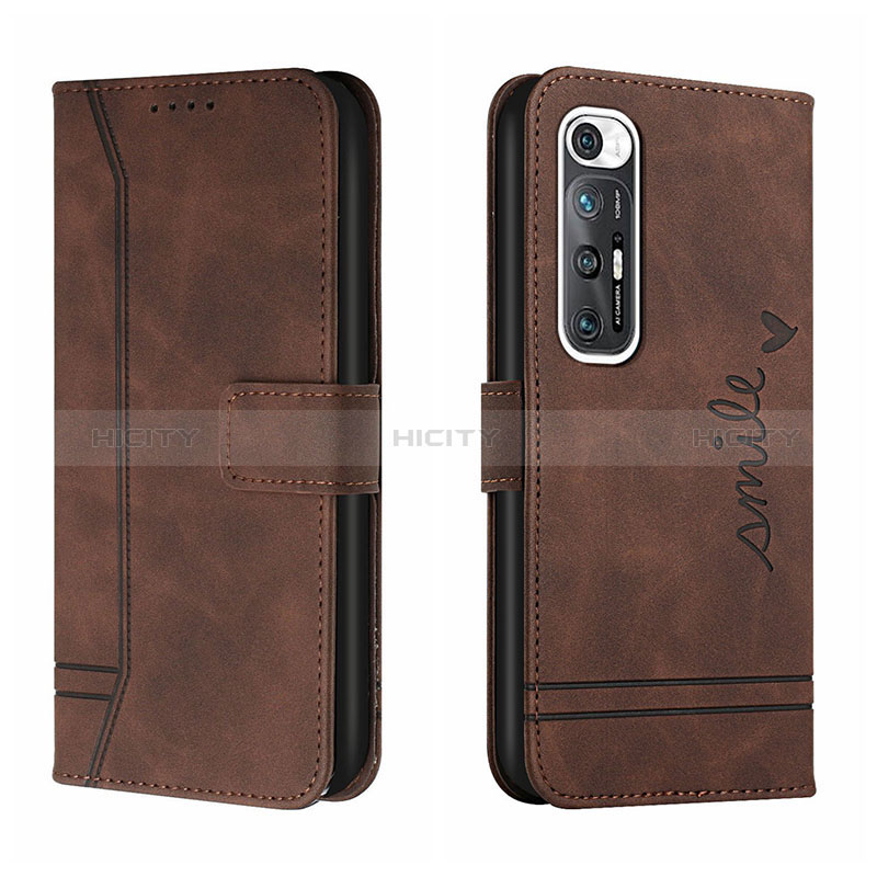 Funda de Cuero Cartera con Soporte Carcasa H01X para Xiaomi Mi 10S 5G Marron