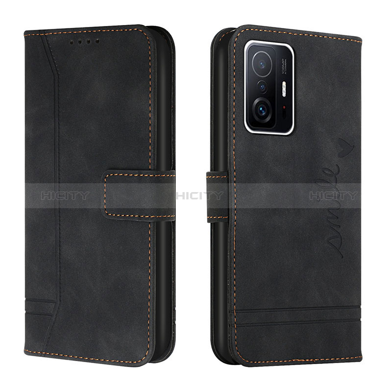 Funda de Cuero Cartera con Soporte Carcasa H01X para Xiaomi Mi 11T 5G Negro