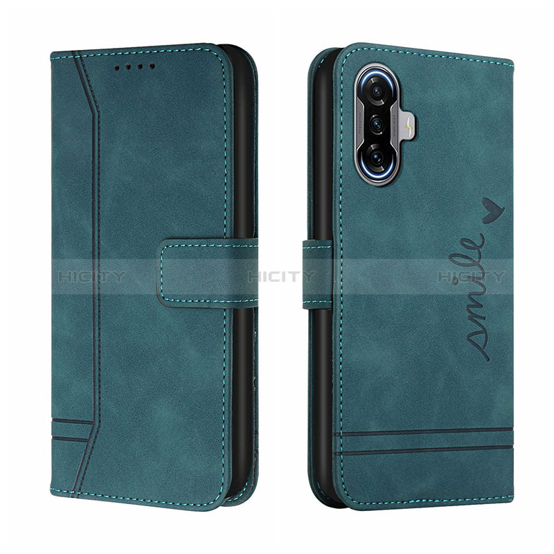 Funda de Cuero Cartera con Soporte Carcasa H01X para Xiaomi Poco F3 GT 5G Verde