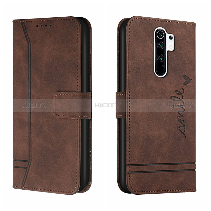 Funda de Cuero Cartera con Soporte Carcasa H01X para Xiaomi Poco M2 Marron