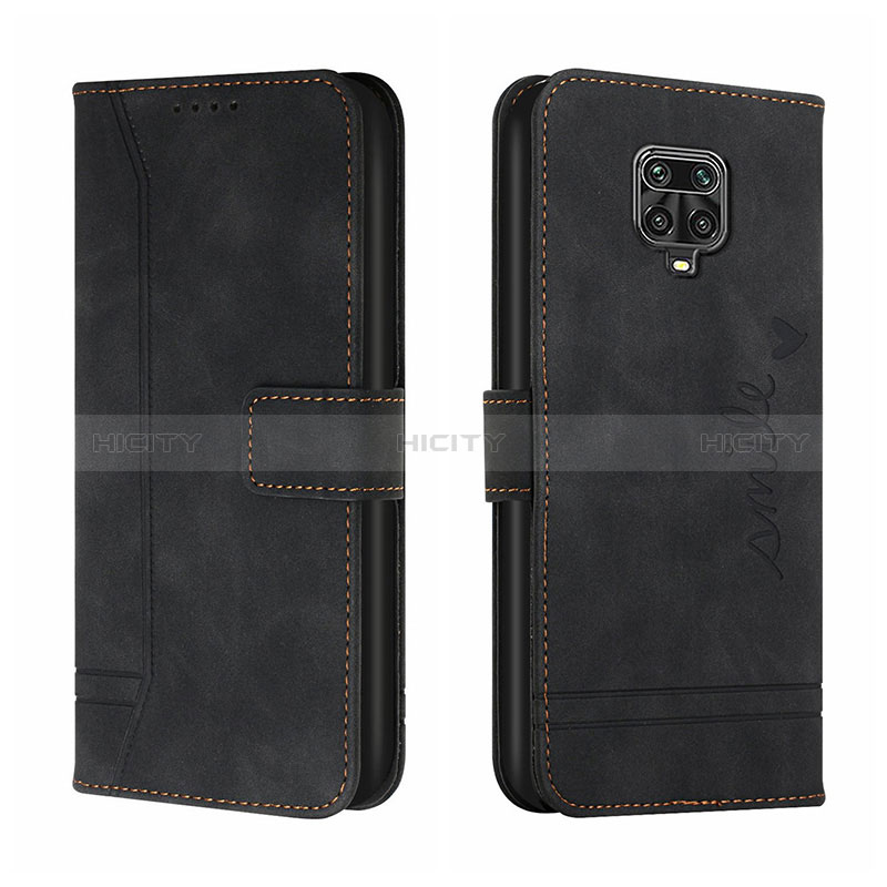 Funda de Cuero Cartera con Soporte Carcasa H01X para Xiaomi Poco M2 Pro Negro