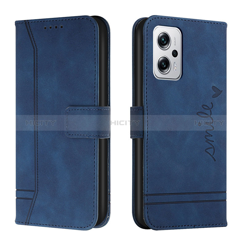 Funda de Cuero Cartera con Soporte Carcasa H01X para Xiaomi Poco X4 GT 5G Azul