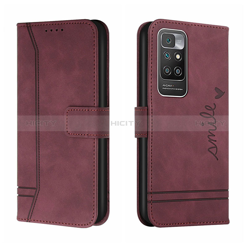 Funda de Cuero Cartera con Soporte Carcasa H01X para Xiaomi Redmi 10 (2022)