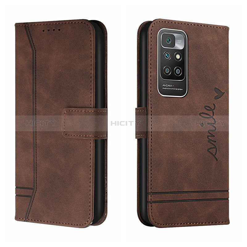 Funda de Cuero Cartera con Soporte Carcasa H01X para Xiaomi Redmi 10 (2022)