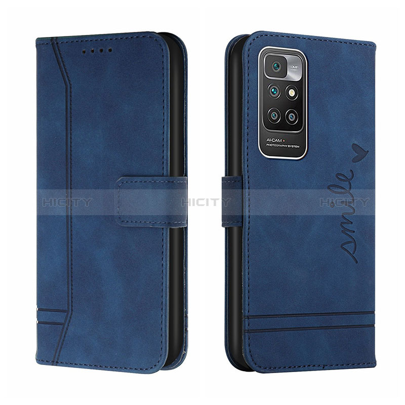 Funda de Cuero Cartera con Soporte Carcasa H01X para Xiaomi Redmi 10 (2022)