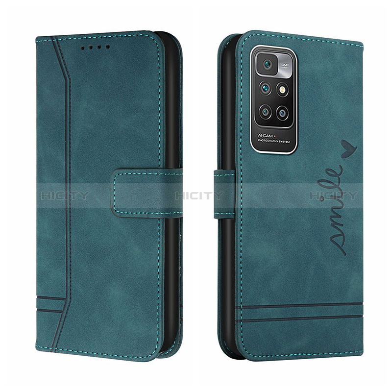 Funda de Cuero Cartera con Soporte Carcasa H01X para Xiaomi Redmi 10 (2022)