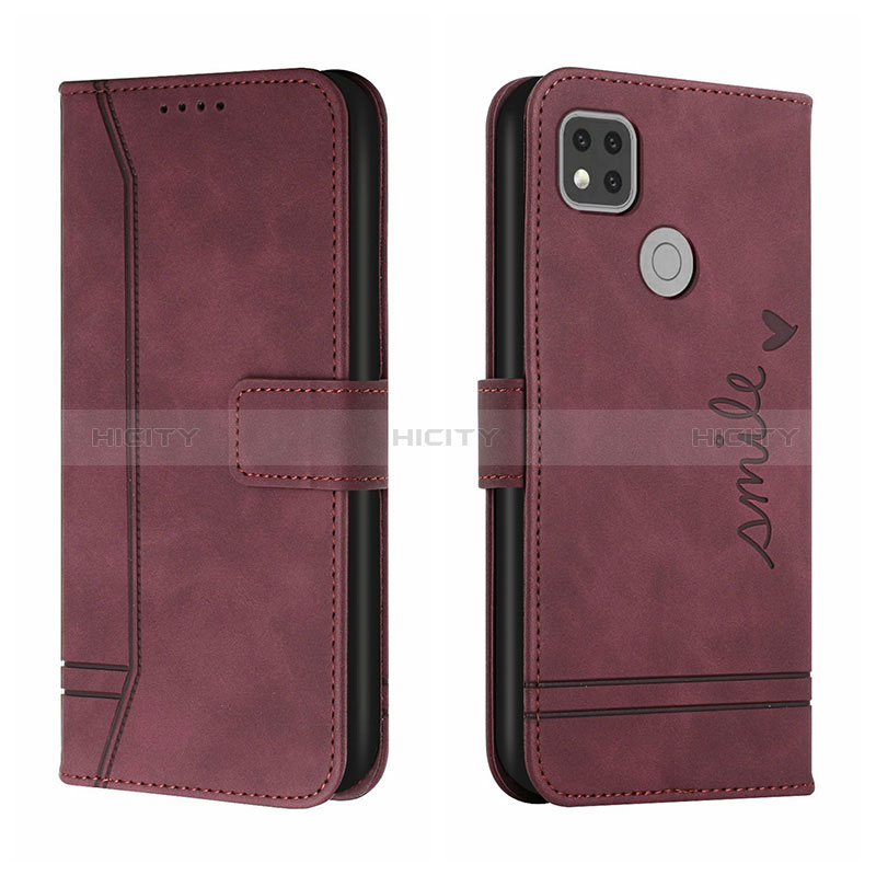 Funda de Cuero Cartera con Soporte Carcasa H01X para Xiaomi Redmi 9 India