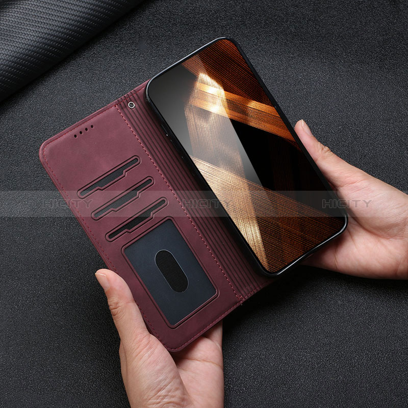 Funda de Cuero Cartera con Soporte Carcasa H01X para Xiaomi Redmi 9 Prime India