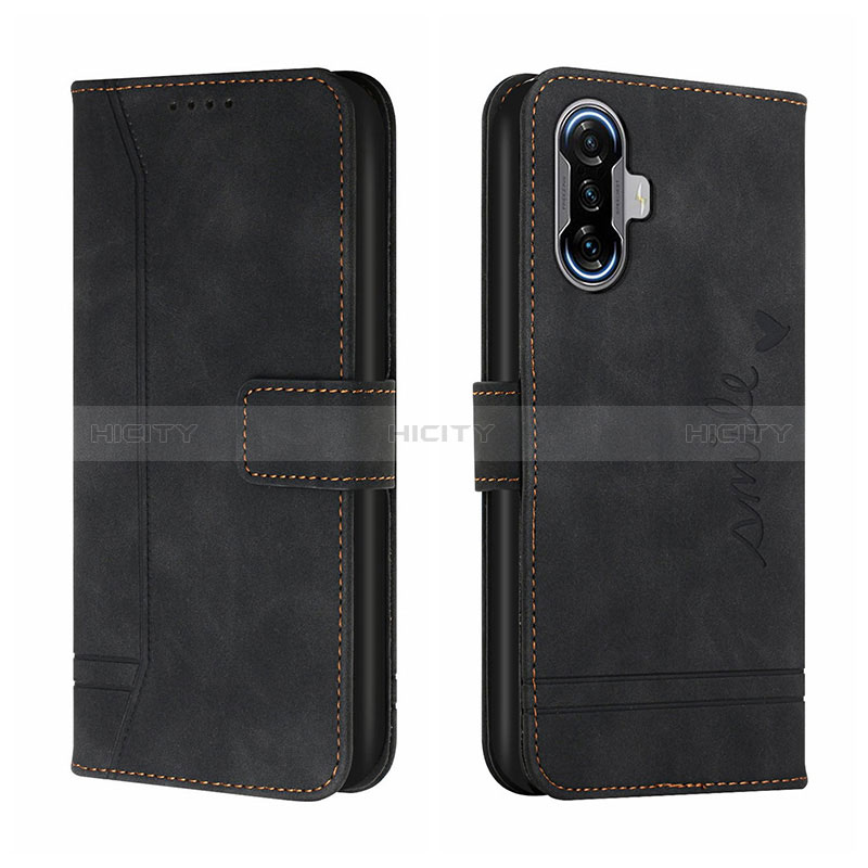 Funda de Cuero Cartera con Soporte Carcasa H01X para Xiaomi Redmi K40 Gaming 5G Negro