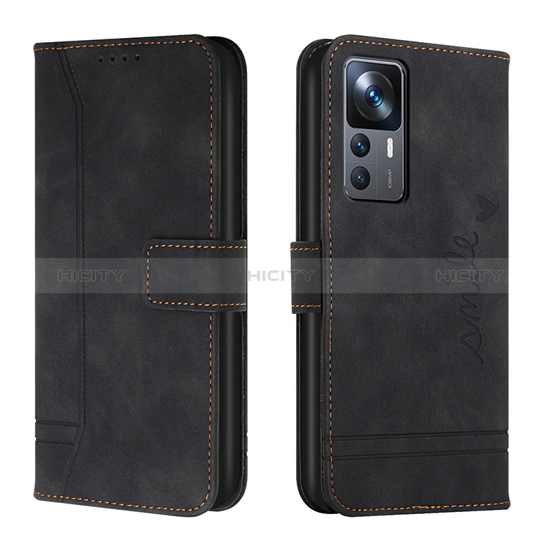 Funda de Cuero Cartera con Soporte Carcasa H01X para Xiaomi Redmi K50 Ultra 5G Negro