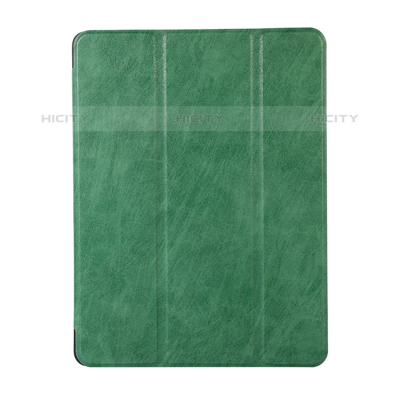 Funda de Cuero Cartera con Soporte Carcasa H02 para Apple iPad Mini 4 Verde