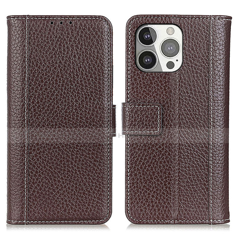 Funda de Cuero Cartera con Soporte Carcasa H02 para Apple iPhone 14 Pro