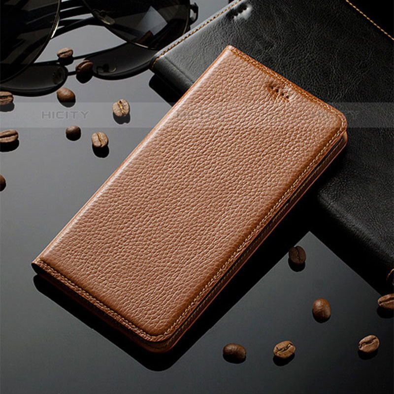 Funda de Cuero Cartera con Soporte Carcasa H02P para Google Pixel 7 5G Marron Claro