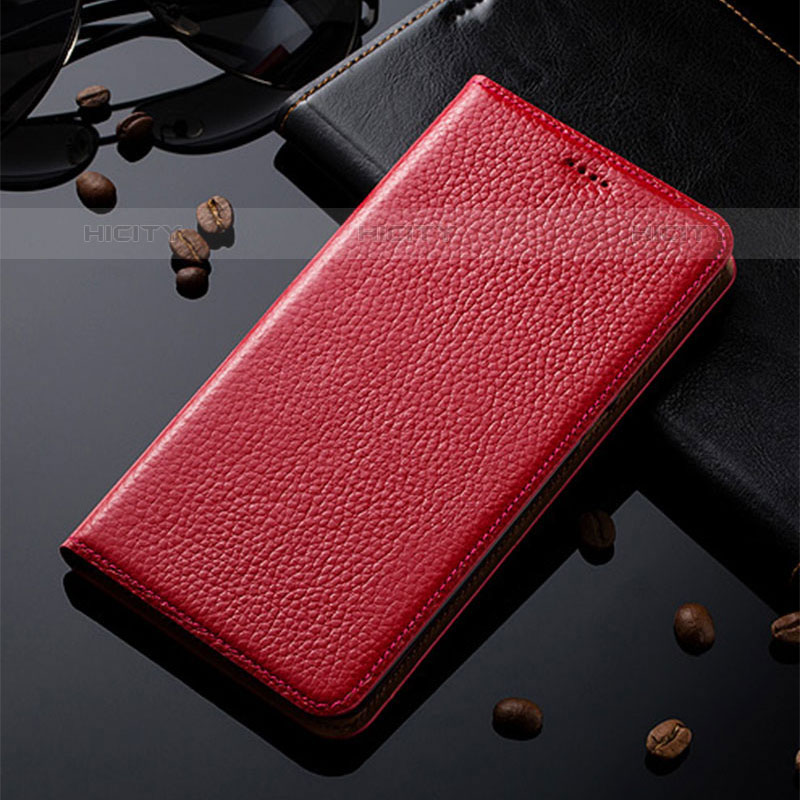 Funda de Cuero Cartera con Soporte Carcasa H02P para Google Pixel 8 5G Rojo