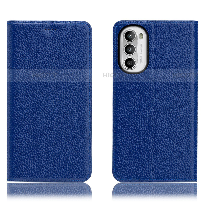 Funda de Cuero Cartera con Soporte Carcasa H02P para Motorola Moto Edge (2022) 5G