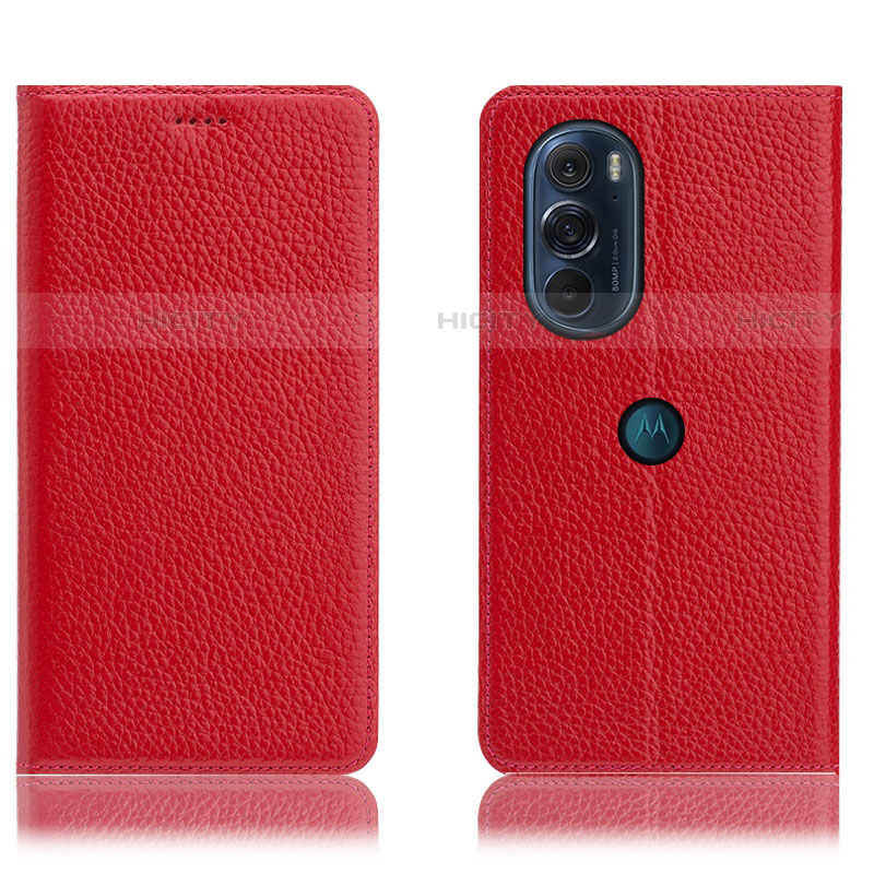 Funda de Cuero Cartera con Soporte Carcasa H02P para Motorola Moto Edge Plus (2022) 5G