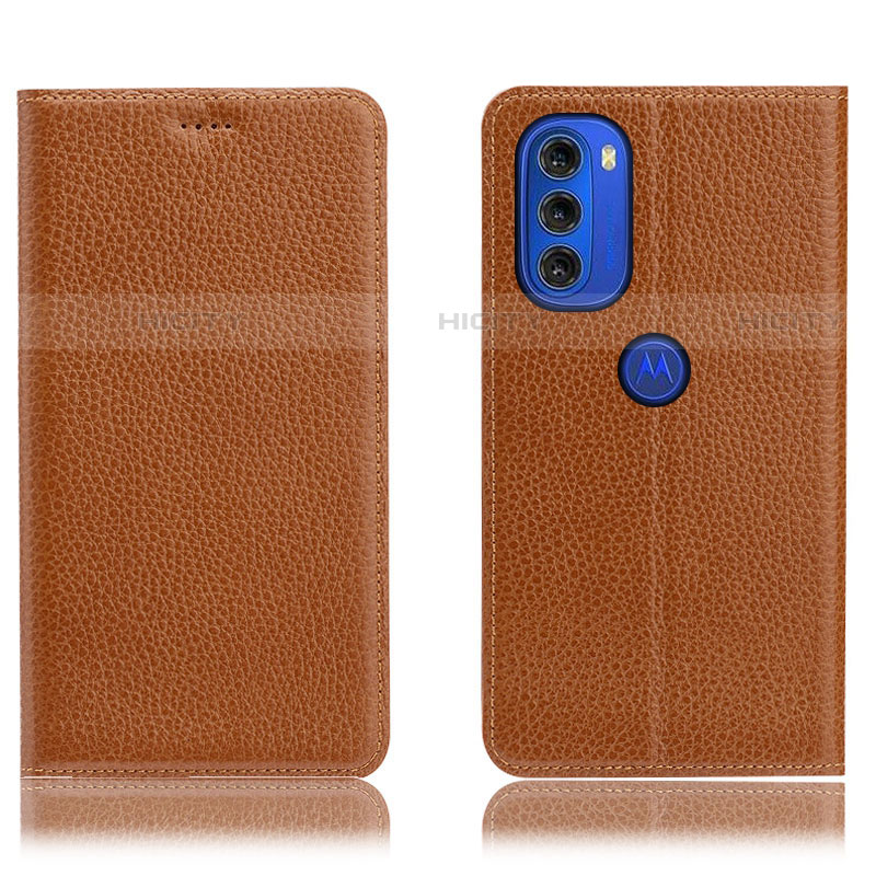 Funda de Cuero Cartera con Soporte Carcasa H02P para Motorola Moto G51 5G