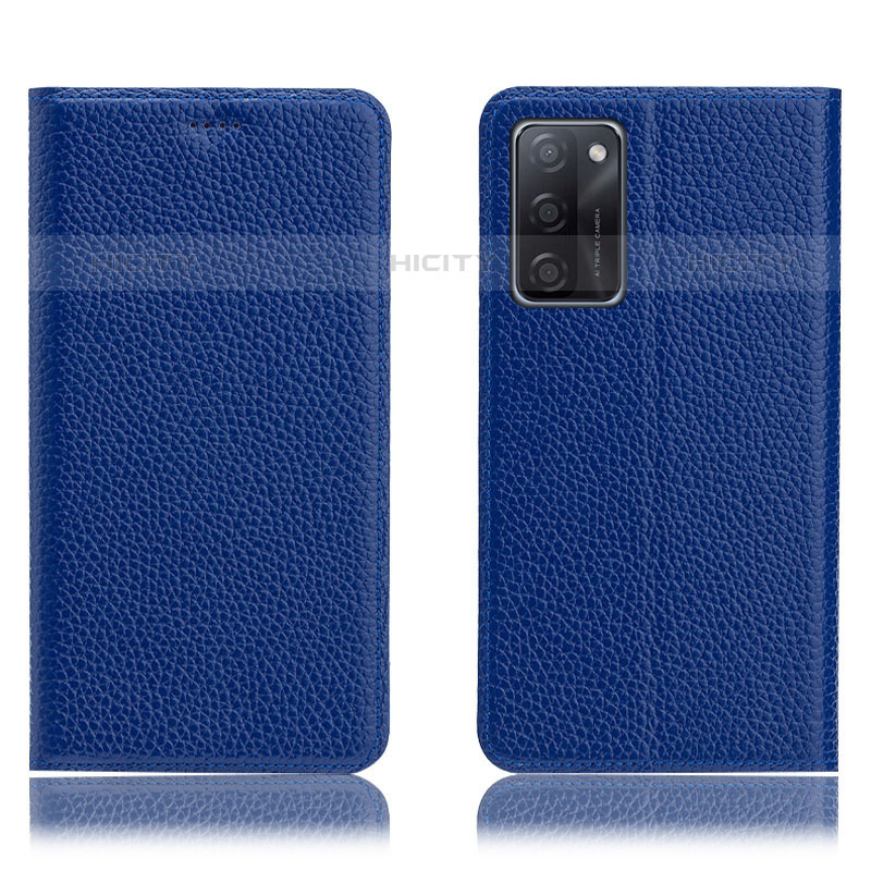 Funda de Cuero Cartera con Soporte Carcasa H02P para Oppo A55S 5G