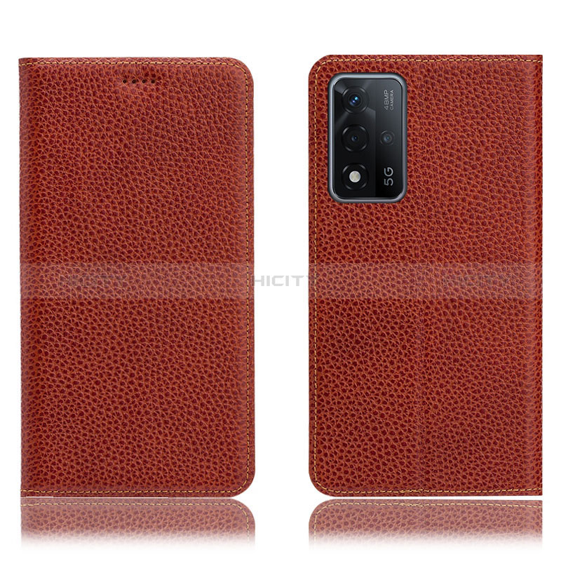 Funda de Cuero Cartera con Soporte Carcasa H02P para Oppo A93s 5G