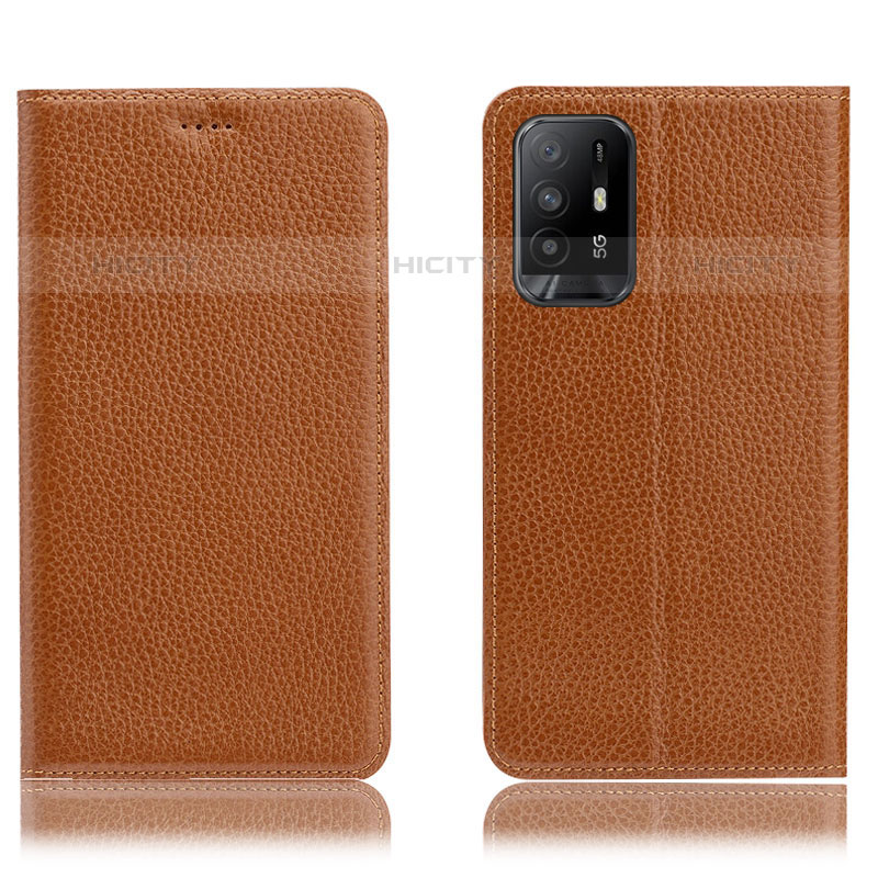 Funda de Cuero Cartera con Soporte Carcasa H02P para Oppo A95 5G