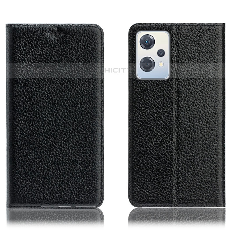 Funda de Cuero Cartera con Soporte Carcasa H02P para Oppo K10X 5G Negro