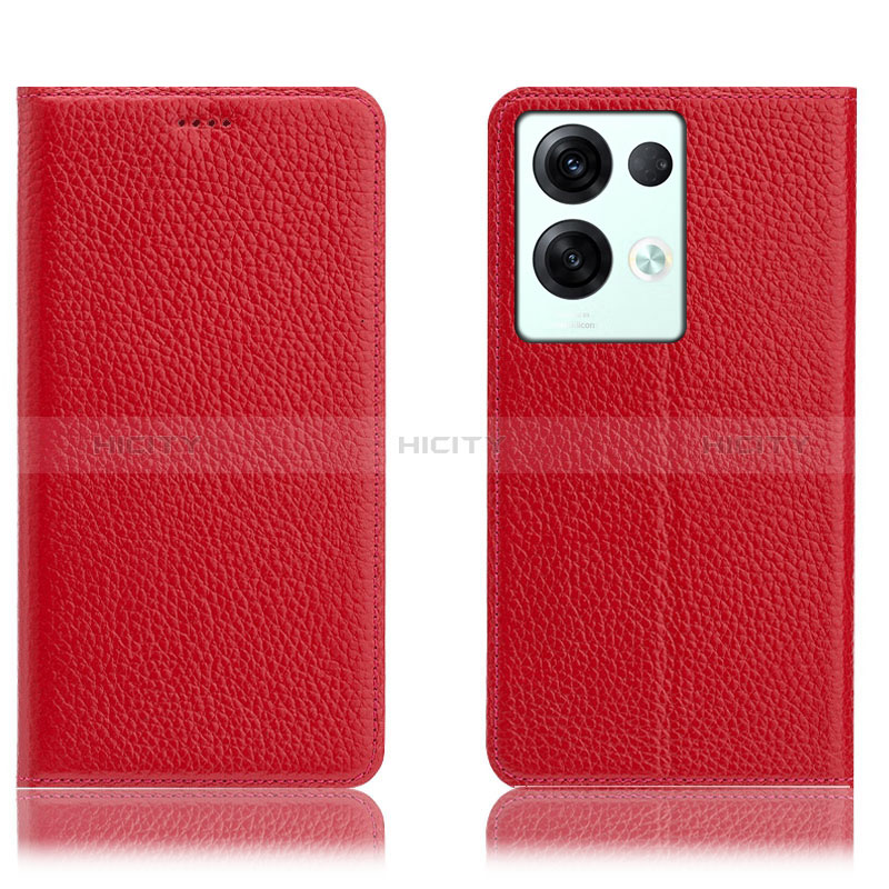 Funda de Cuero Cartera con Soporte Carcasa H02P para Oppo Reno9 Pro+ Plus 5G