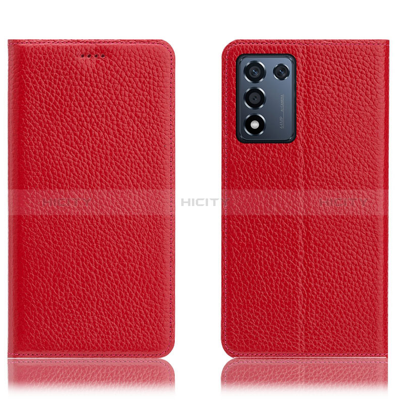 Funda de Cuero Cartera con Soporte Carcasa H02P para Realme Q3t 5G