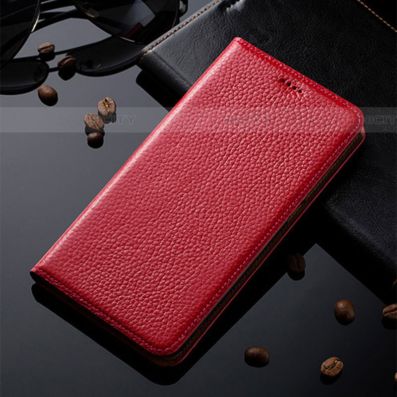 Funda de Cuero Cartera con Soporte Carcasa H02P para Samsung Galaxy A52 5G Rojo