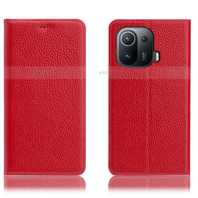 Funda de Cuero Cartera con Soporte Carcasa H02P para Xiaomi Mi 11 Pro 5G