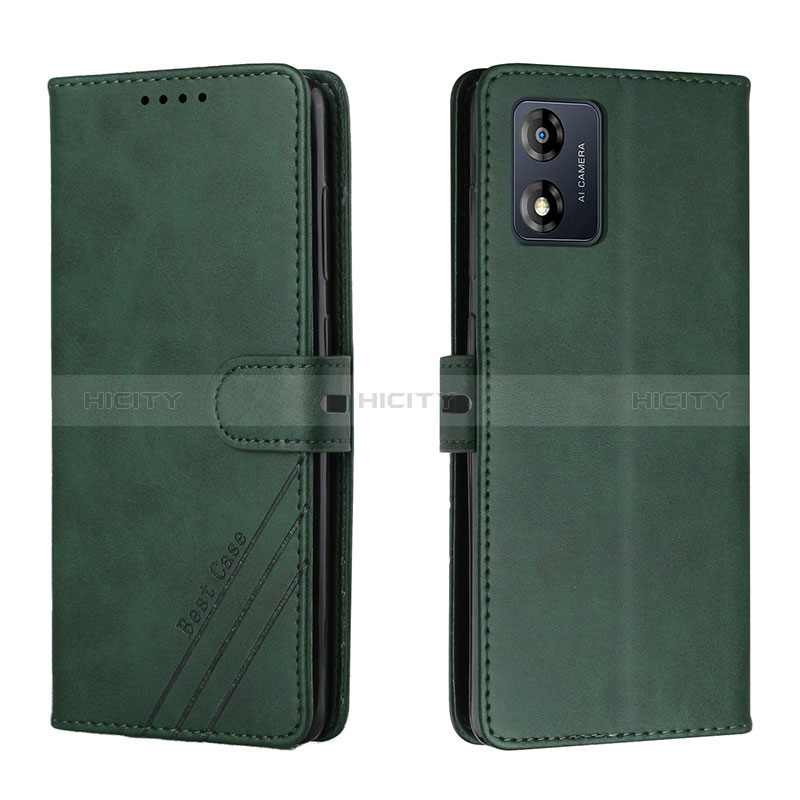 Funda de Cuero Cartera con Soporte Carcasa H02X para Motorola Moto E13