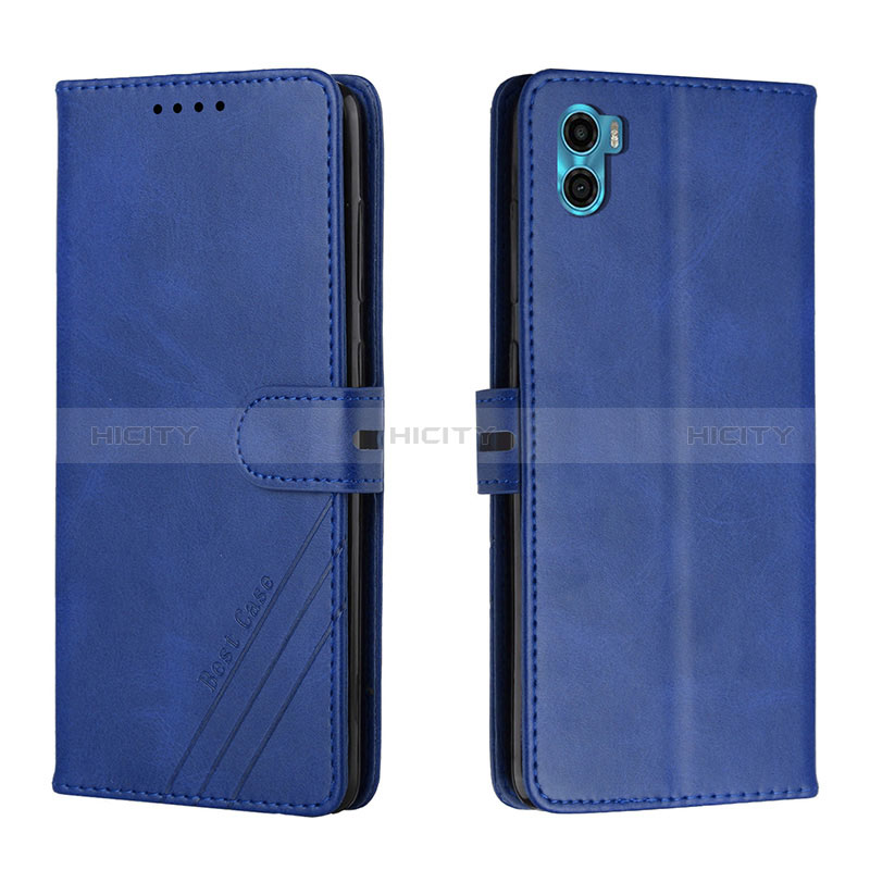 Funda de Cuero Cartera con Soporte Carcasa H02X para Motorola Moto E22S