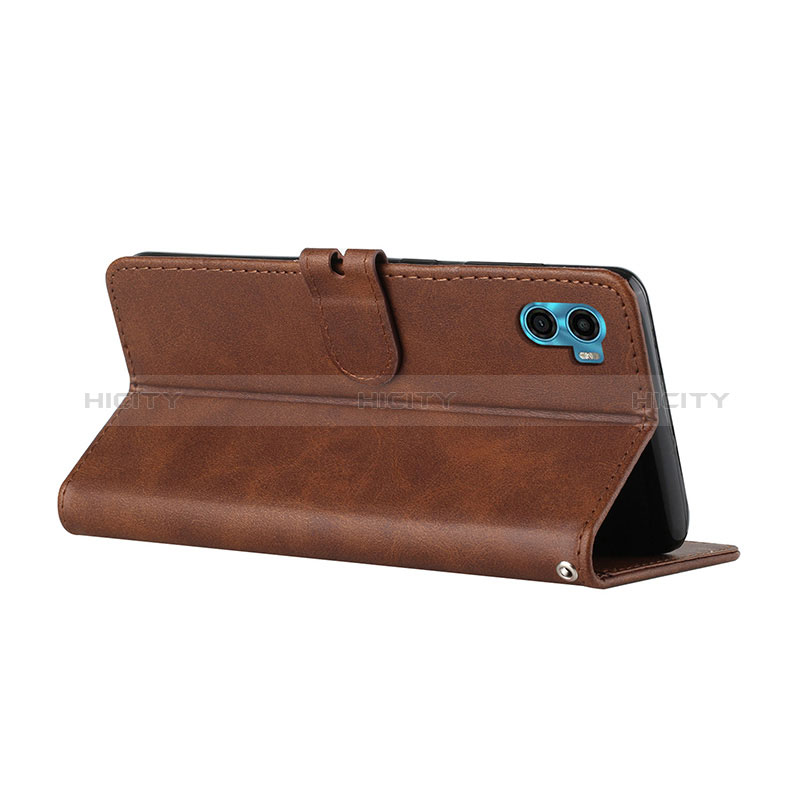 Funda de Cuero Cartera con Soporte Carcasa H02X para Motorola Moto E22S